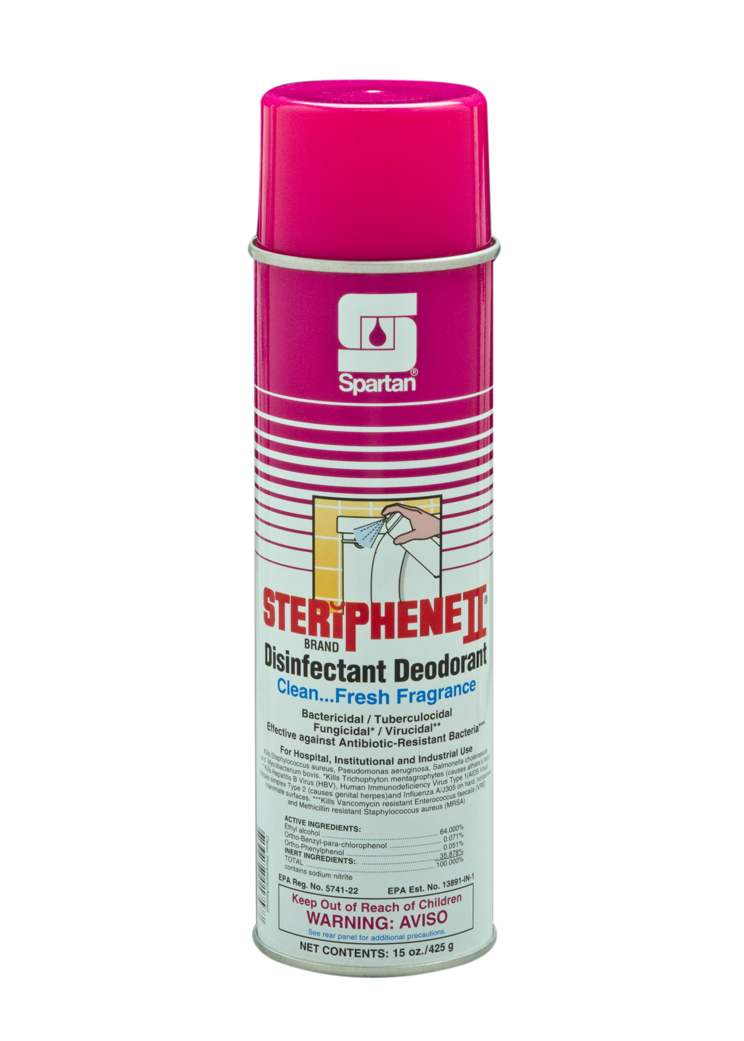 Steriphene II® Brand Disinfectant Deodorant (Clean Fresh Fragrance) 20 oz (12 per case)